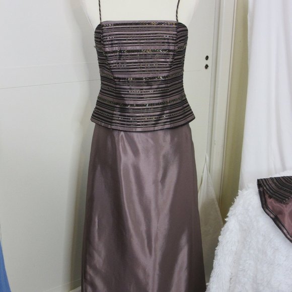 JS Collections Skirt Set Beaded Embroidered 3 Piece Formal Evening Size 6 - Picture 15 of 16